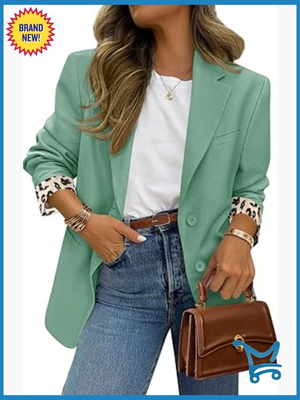 Women Open Front Blazer Notch Lapel Long Sleeve Business Casual Suit Jacket